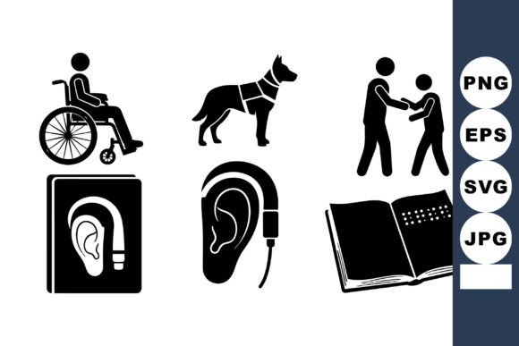 Accessibility Icon Vector Set: A Designer's Review for Embroidery Projects