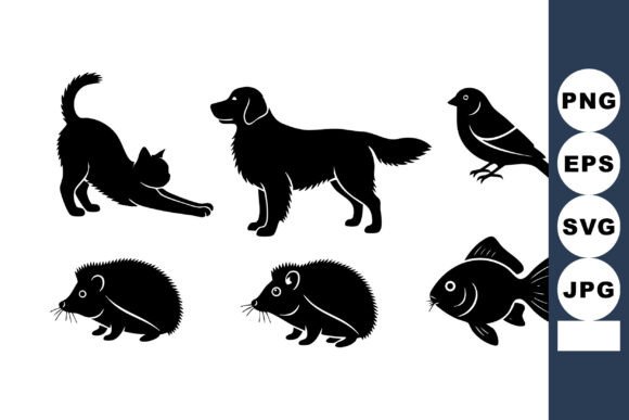 Animal Silhouettes Vector Shapes