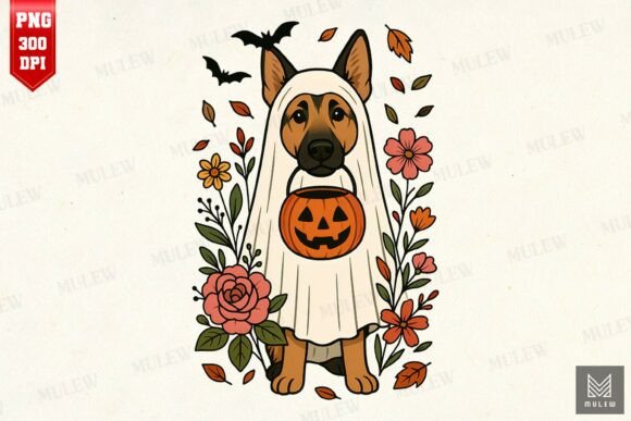 Halloween German Shepherd Flowers: A Design Review