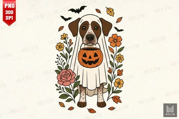 Halloween German Shorthaired Pointer PNG