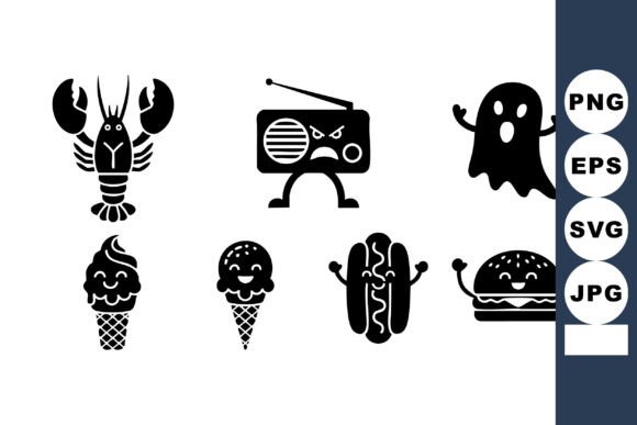 Lobster Radio Ghost Food Icons: A Designer's Review