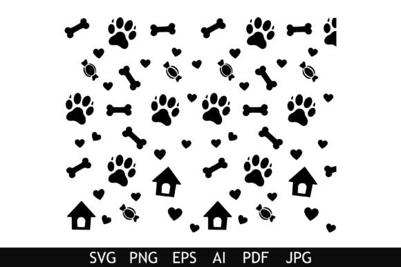 Pet Love Pattern Vector Set