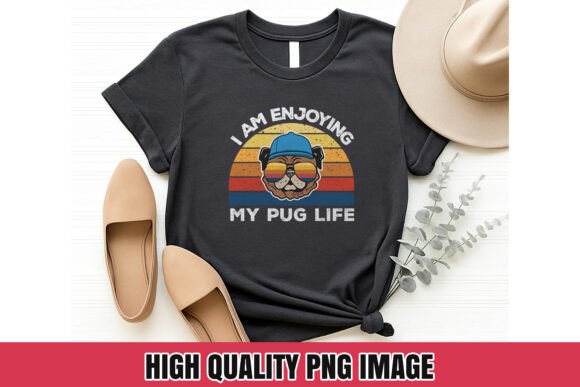 Pug Life Embroidery Design