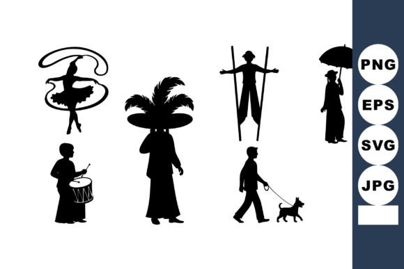 Silhouettes People Dancing Vector Review