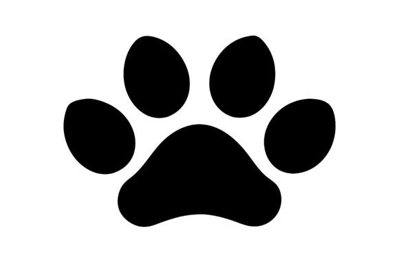 Single Black Paw Print Silhouette Vector Review