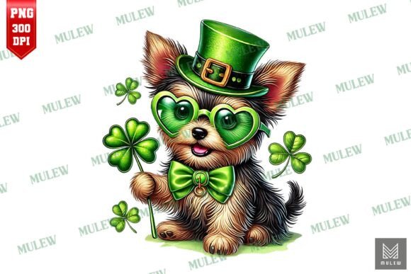 St Patrick's Day Yorkshire Terrier PNG