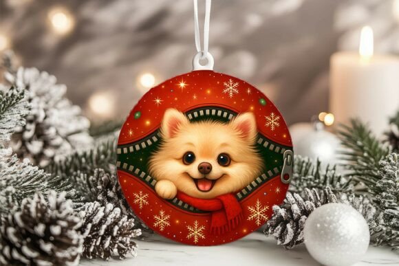 Xmas Zipper Corgi Circle Ornament: A Designer's Take